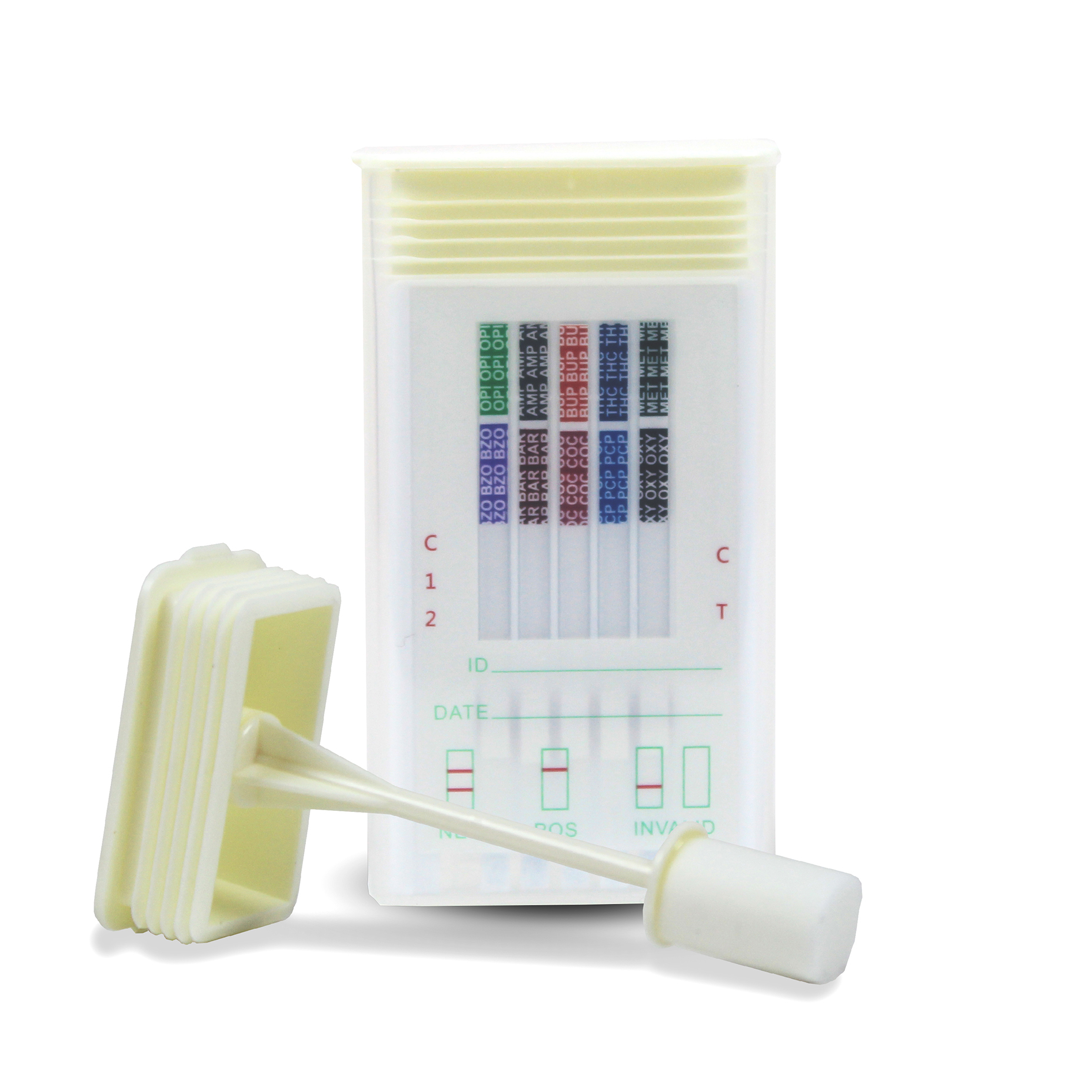 Discover One-Step - 10 Panel Saliva <span style='font-size:11px; color:#7d7d7d;'><br>AMP, OPI, THC, COC, PCP, OXY, BZO, BAR, MAMP, BUP</span>